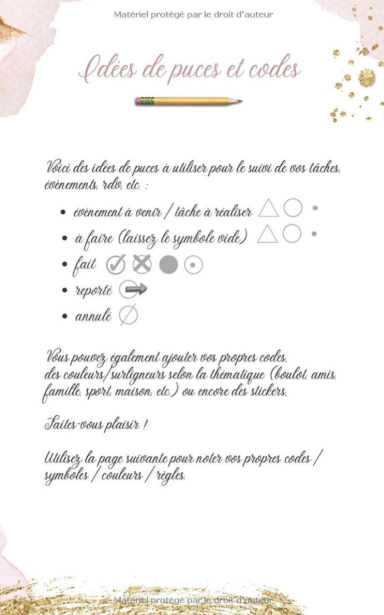 Bullet journal - journal personnalisable pour tout noter