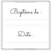Baptême Livre D'or Baptême Garçon - 90 pages