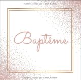 Baptême Livre D'or Baptême Fille - 90 pages