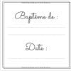 Baptême Livre D'or Baptême Fille - 90 pages