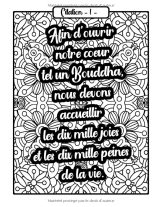 50 citations de Bouddha - Cahier de coloriage de mandalas avec citations inspirantes, relaxantes et motivantes pour adultes