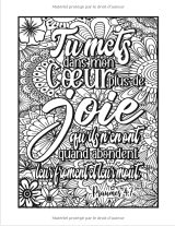 Citations à Colorier - Livre religieux avec des versets bibliques à colorier