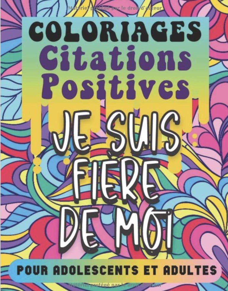 COLORIAGES CITATIONS POSITIVES Mandalas fleurs anti stress à colorier pour adultes