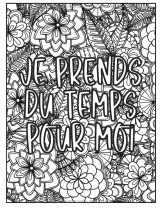 COLORIAGES CITATIONS POSITIVES Mandalas fleurs anti stress à colorier pour adultes