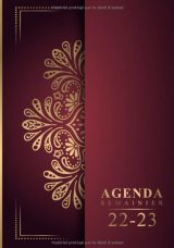 Agenda Semainier 2022 2023 A4 Planificateur avec heure 1 semaine sur 2 pages - 18 mois (Juin 2022 / Décembre 2023)