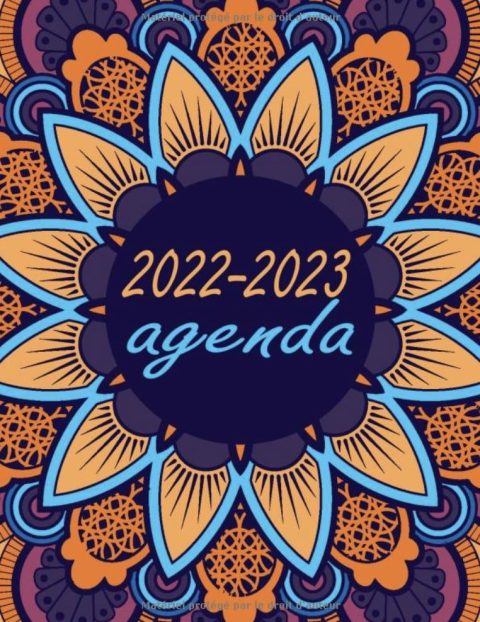 Agenda 2022-2023 Calendrier annuel et semainier grand format de janvier 2022 au Decembre 2023