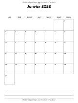 Agenda 2022-2023 Calendrier annuel et semainier grand format de janvier 2022 au Decembre 2023