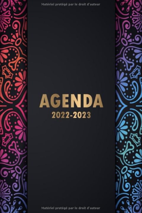 Agenda 2022-2023 Semainier 1 semaine sur deux pages ,24 mois de Janvier 2022 à Décembre 2023