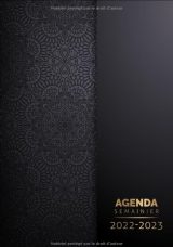 Agenda semainier 2022 2023 Grand format A4 - Planificateur hebdomadaire 1 semaine sur 2 pages
