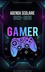 Agenda Scolaire 2022 2023 Gamer - Planificateur journalier 1 jour par page