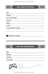 Agenda Scolaire 2022 2023 Gamer - Planificateur journalier 1 jour par page