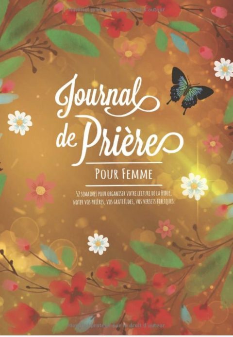 Journal de prière GRAND FORMAT - 52 semaines pour organiser votre lecture de la Bible, noter vos prières, vos gratitudes...