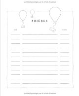 Journal de prière : Un journal personnel pour y inscrire tes prières, les pensées