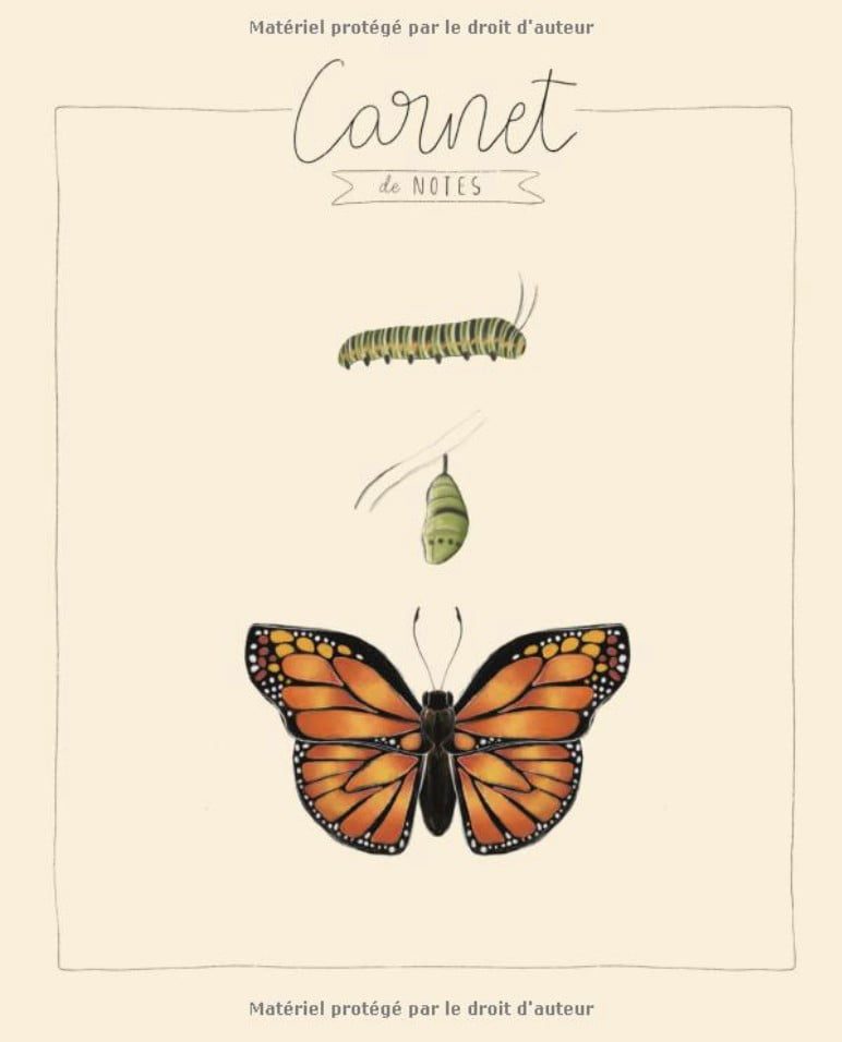Carnet de notes ligné avec 158 pages, journal à couverture souple
