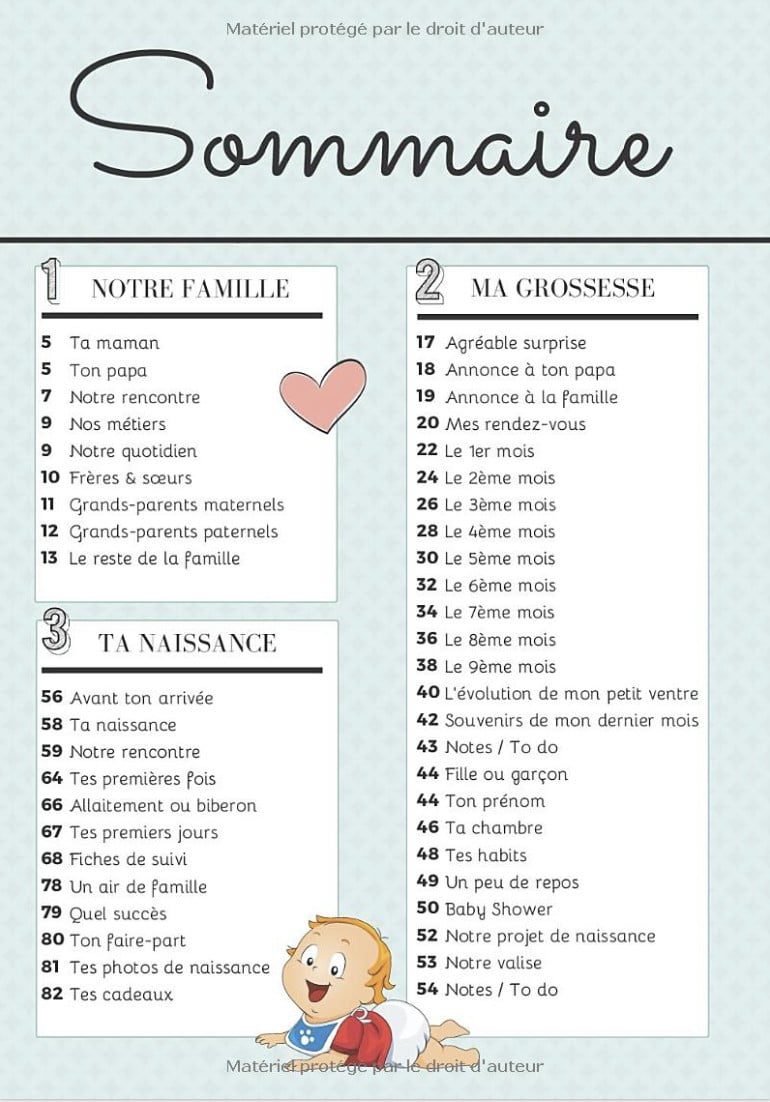 Mon journal de grossesse De la grossesse à la première année de bébé - Cadeau idéal pour future maman