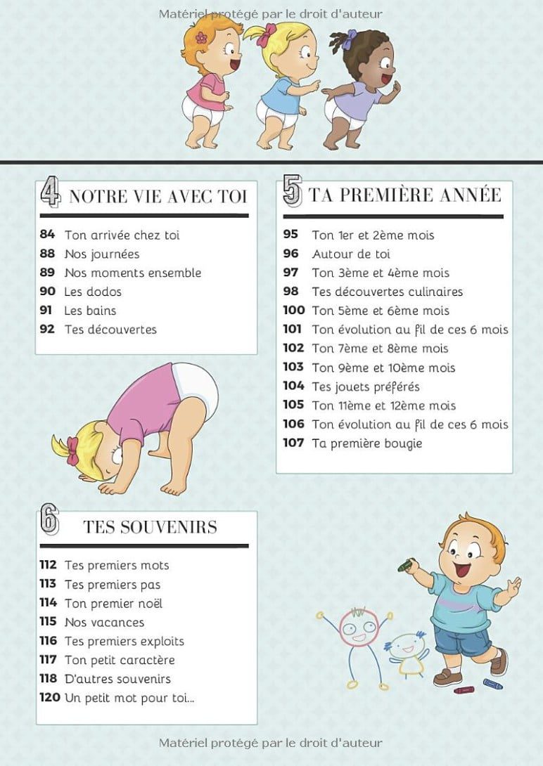 De ma grossesse à ta première année Livre de grossesse et de naissance à remplir
