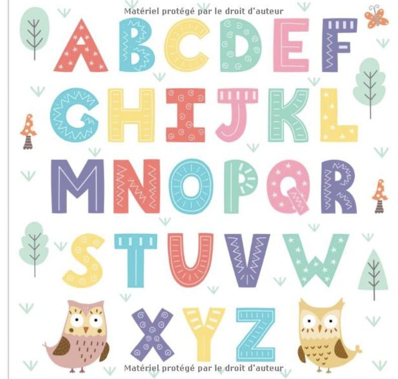 Apprendre l'alphabet "Volume 1 Les lettres" Mon premier abécédaire - Imagier