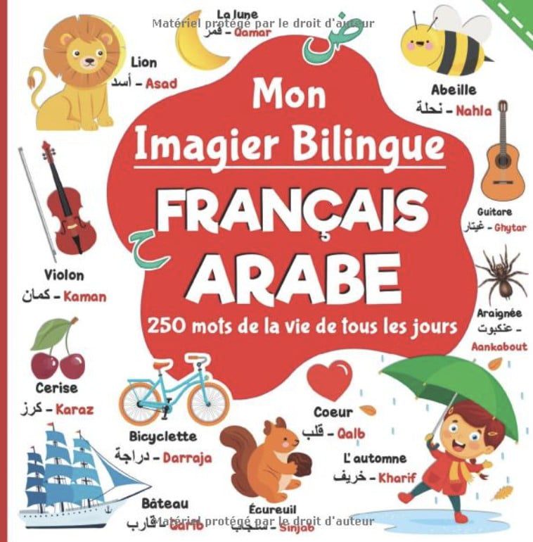 Mon imagier bilingue Français Arabe, 250 mots de la vie de tous les jours apprendre l'arabe pour les enfants