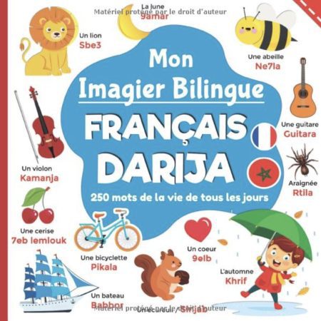 Mon imagier bilingue Français Darija, 250 mots de la vie de tous les jours apprendre la Darija pour les enfants