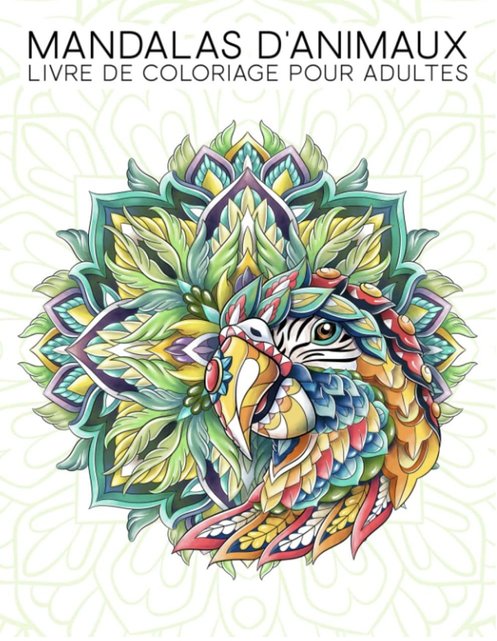 Livre de coloriage pour adultes Mandalas d'animaux