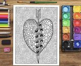 Avec Amour Livre De Coloriage Pour Adultes