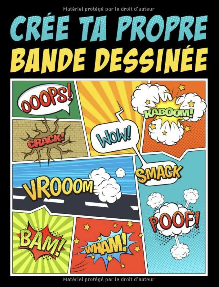 Crée ta propre bande dessinée 100 planches de BD vierges pour adultes, ados & enfants