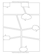 Crée ta propre bande dessinée 100 planches de BD vierges pour adultes, ados & enfants