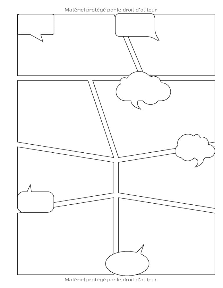 Crée ta propre bande dessinée 100 planches de BD vierges pour adultes, ados & enfants