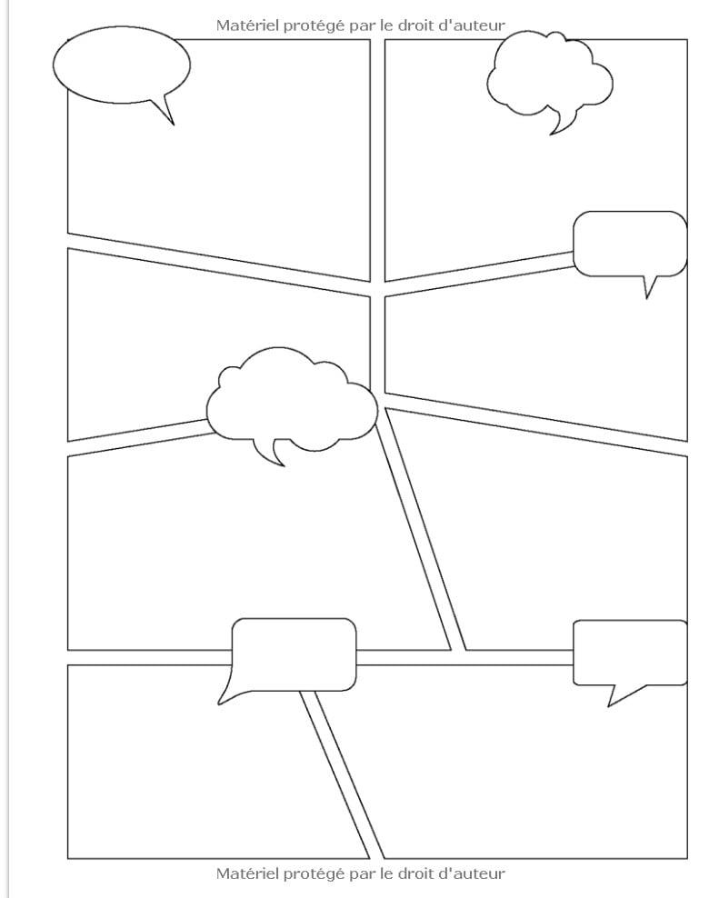 Crée ta propre bande dessinée 100 planches de BD vierges pour adultes, ados & enfants