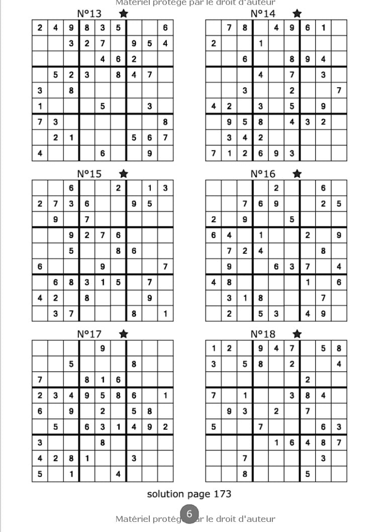 Maxi sudoku 1000 grilles 3 niveaux de difficulté  facile moyen et difficile