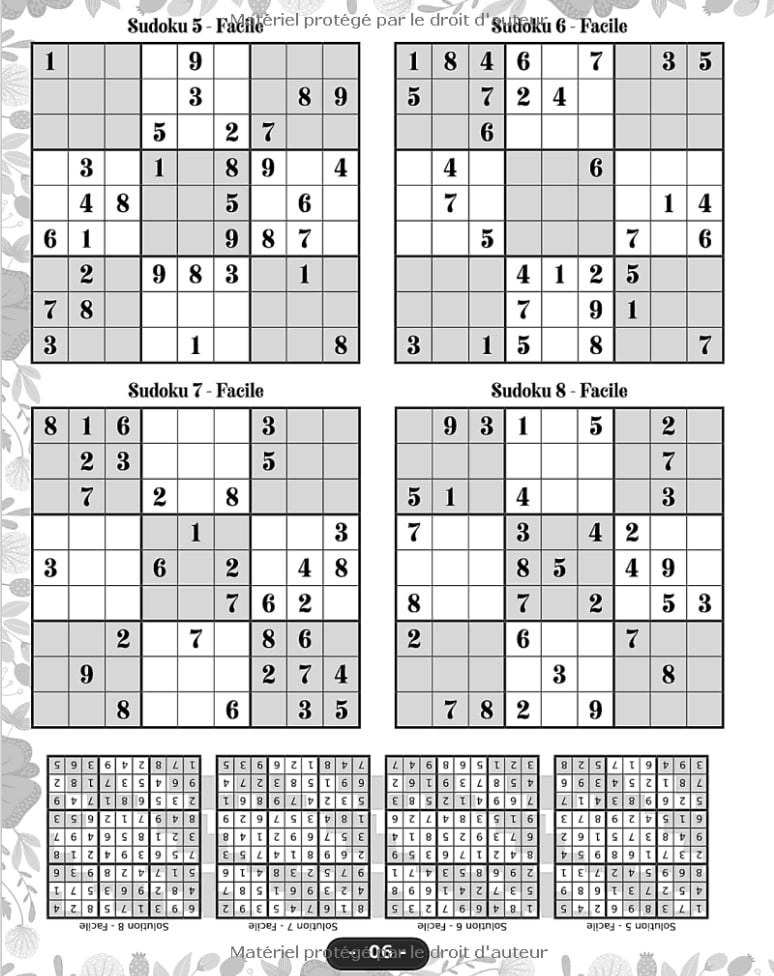 Grand livre de Sudoku pour adultes - 500 Puzzles - Facile à Moyen