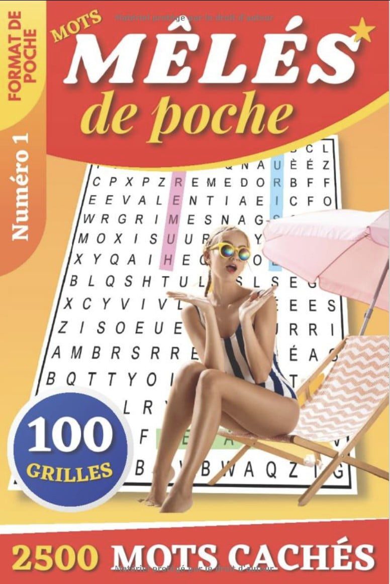 Mots mêlés de poche Pour adultes et seniors : Numéro 1