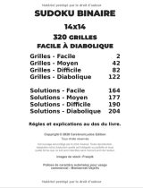 Puzzles Sudoku Adulte Binaire 14x14 FACILE à DIABOLIQUE Livre de Sudoku Binaire pour adultes