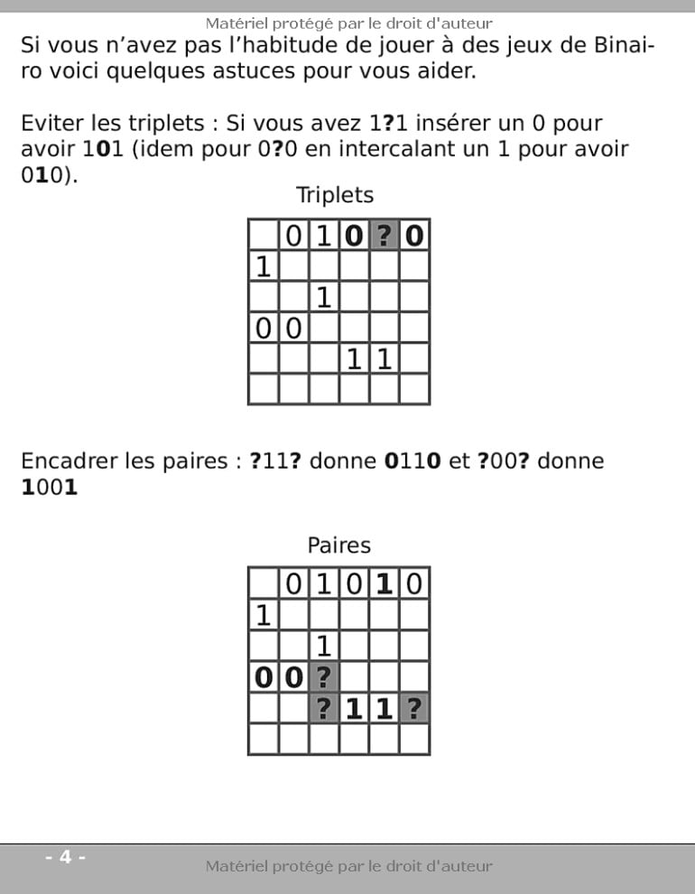 Binairo Facile adultes et séniors - 200 grilles grand format - Très gros caractères - Malvoyants