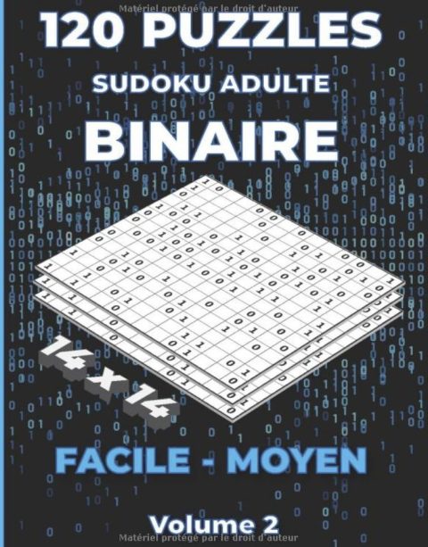 Puzzles Sudoku Adulte Binaire 14x14 FACILE - MOYEN