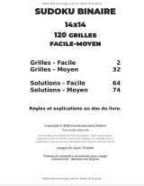Puzzles Sudoku Adulte Binaire 14x14 FACILE - MOYEN