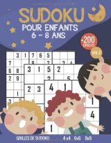 Sudoku Pour Enfants 6-8 Ans Livre de jeu éducatif Sudoku avec +200 Sudoku
