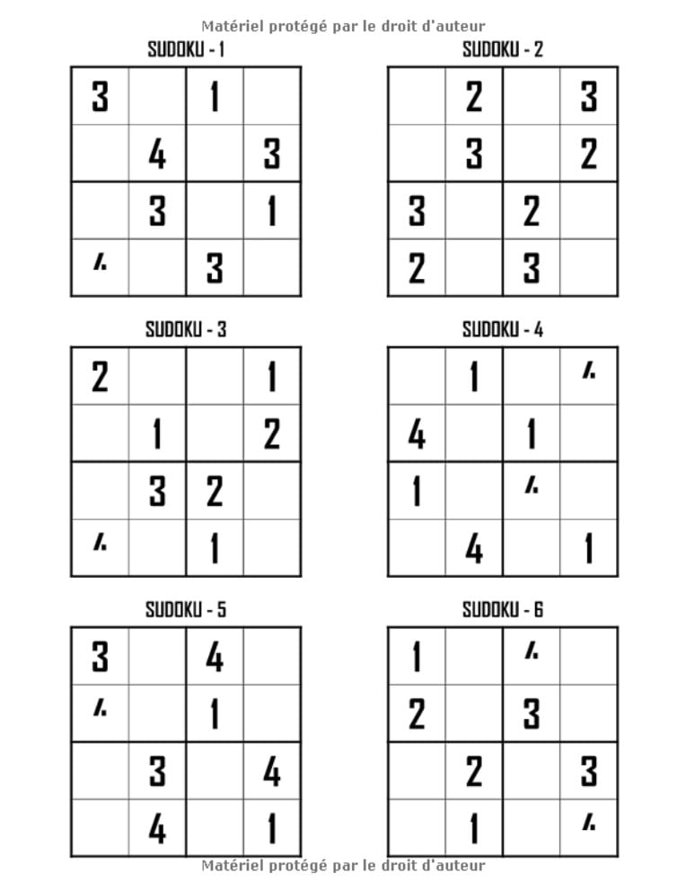 Sudoku Pour Enfants 6-8 Ans Livre de jeu éducatif Sudoku avec +200 Sudoku