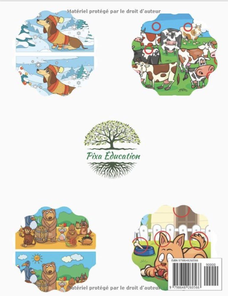 Cherche les differences Jeux éducatif pour enfant dès 3 ans, Trouve les erreurs