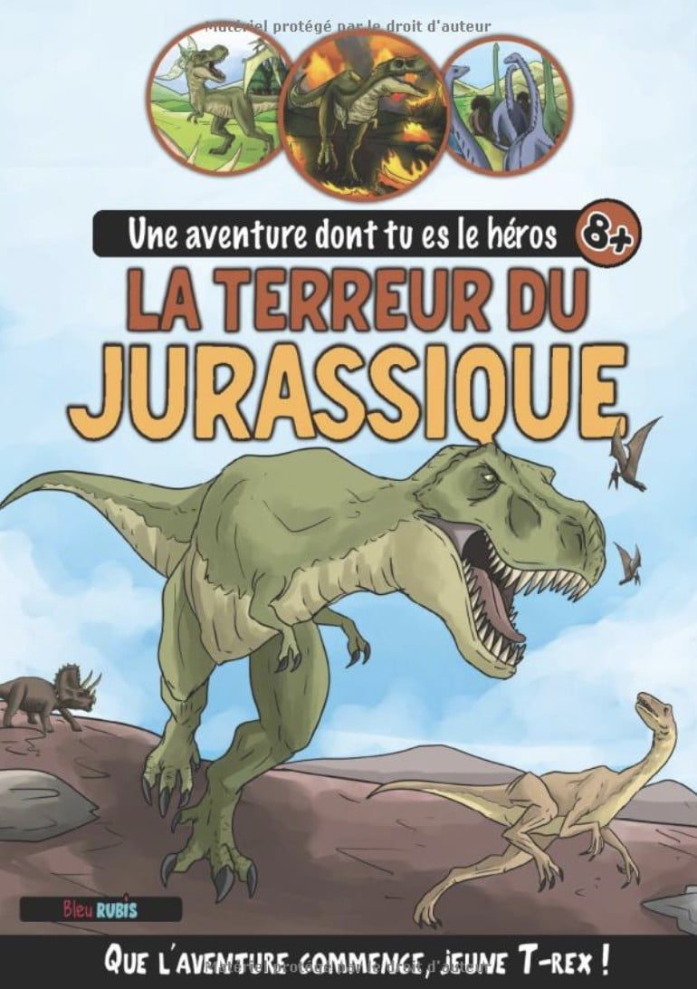 La Terreur du Jurassique Une aventure dont tu es le héros (8 ans et +) - Livres à choix multiples Dinosaures