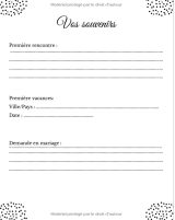 Plannificateur de mariage Carnet pré-rempli qui vous aidera dans vos préparatifs de mariage