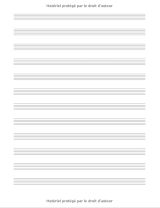 Cahier de musique partitions