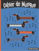 Cahier de musique Petit format 17 x 22 cm 48 pages