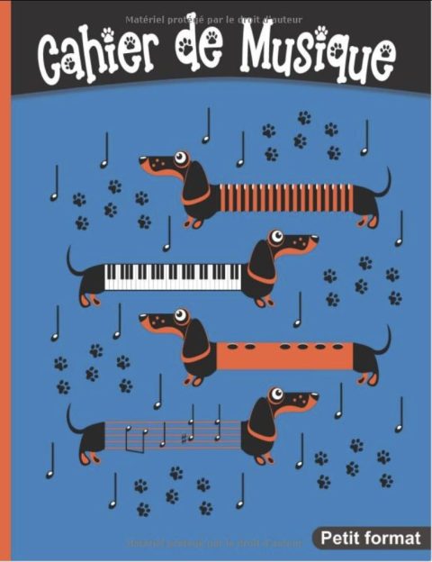 Cahier de musique Petit format 17 x 22 cm 48 pages
