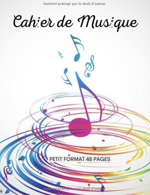 cahier de musique petit format 17x22