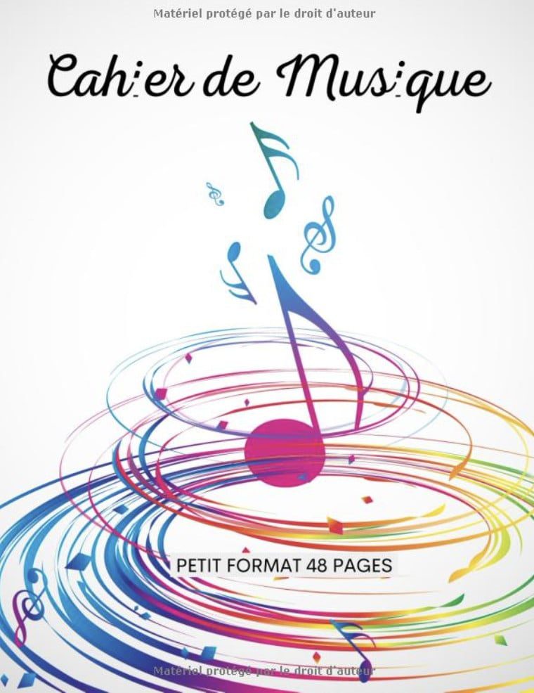 cahier de musique petit format 17x22