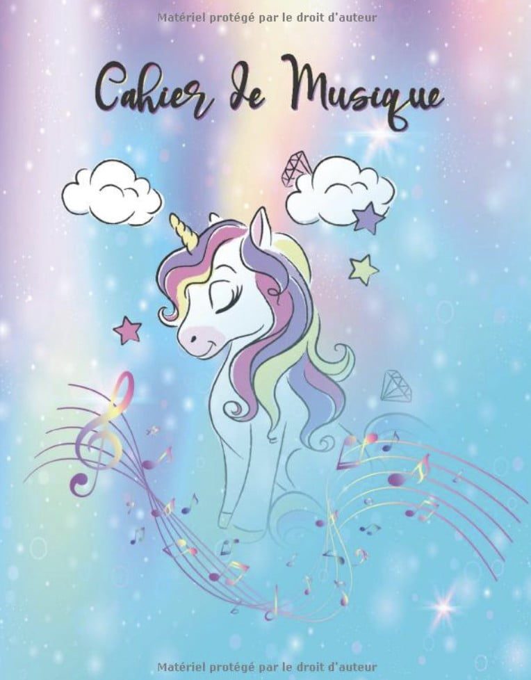Cahier De Musique Carnet De Partitions - Seyes Grands Carreaux et Portées