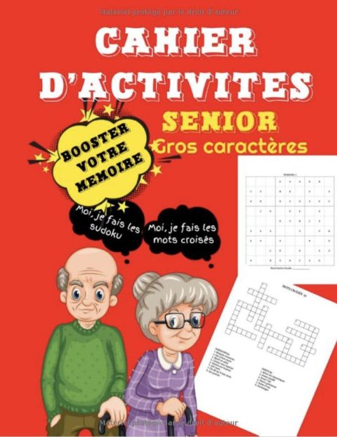 Cahier d'activités senior gros caractères