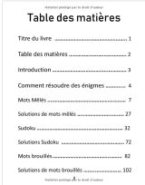 Cahier d'activités Multi-Jeux grand format, Variété d'énigmes adultes
