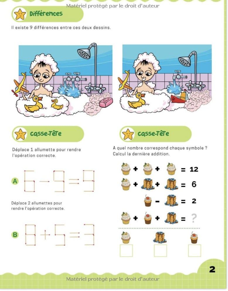 Mon grand livre Multijeux Tome 2 Pour enfant de 7 à 10 ans. Plus de 150 jeux éducatifs et amusants en couleur
